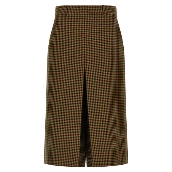 Saint Laurent Women Pied De Poule Pant Skirt - Picture 1 of 4